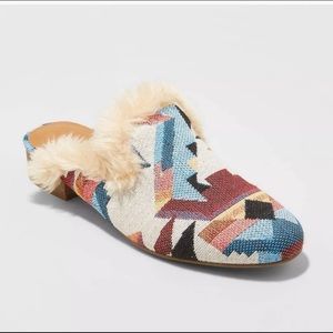 Colorful Printed Mules